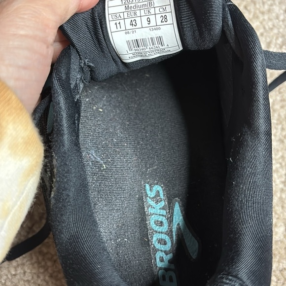 Brooks Ariel 20 Men's Black and Blue Running Shoes size 11 - Picture 8 of 11